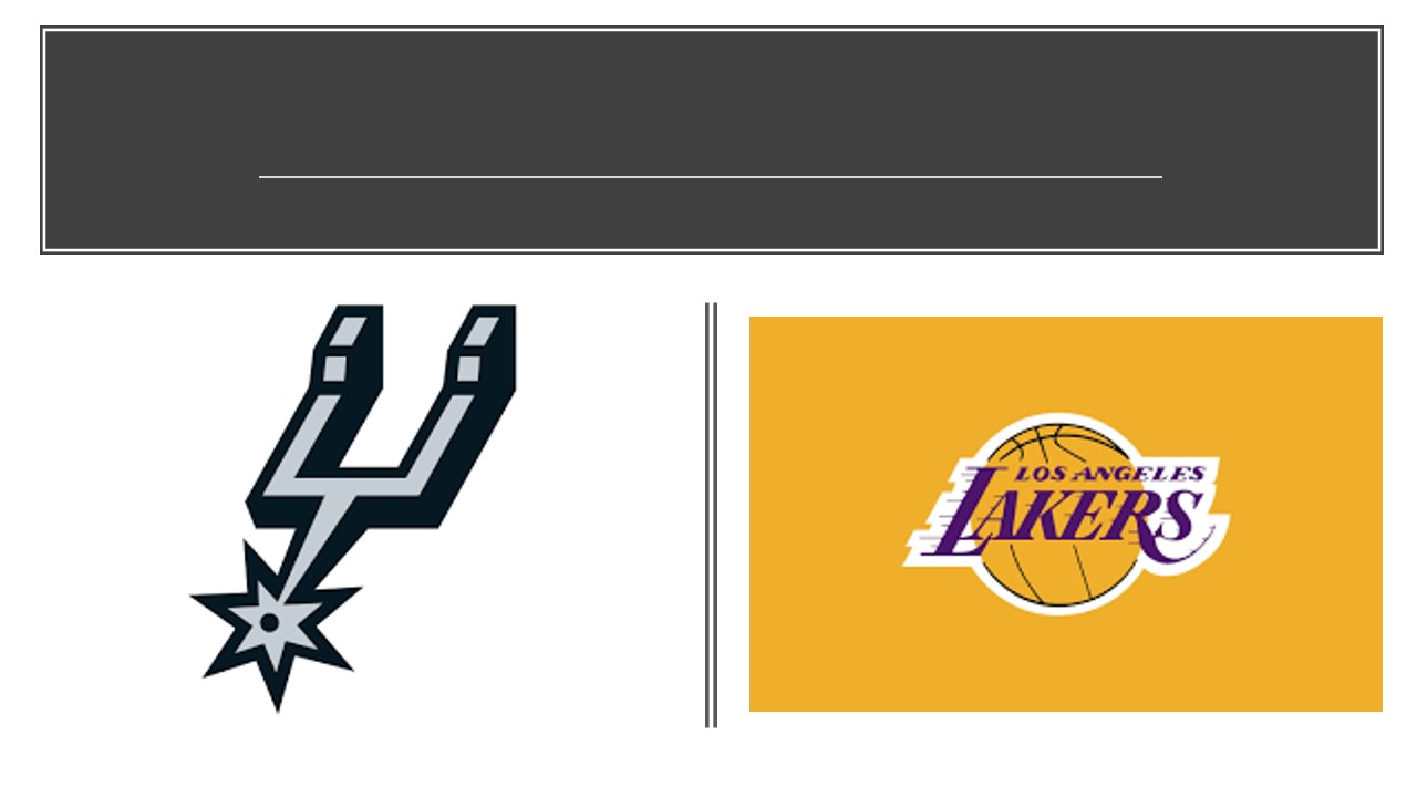 Lakers vs Spurs Prediction and Odds